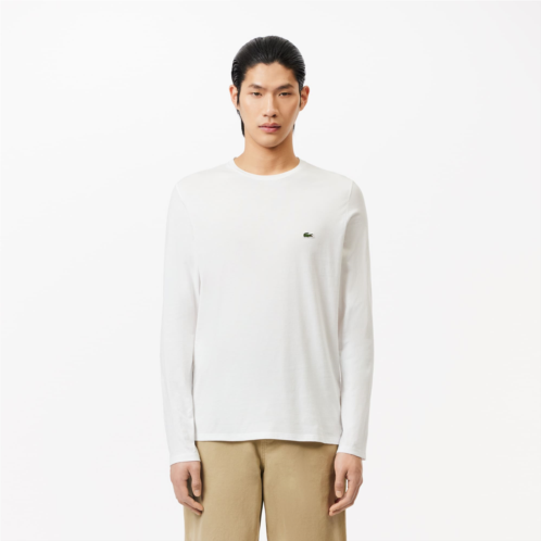 Lacoste Mens Long Sleeve Pima Cotton T-Shirt