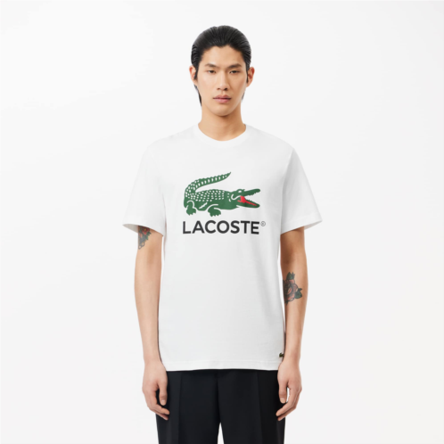 Lacoste Mens Signature Print Cotton T-Shirt