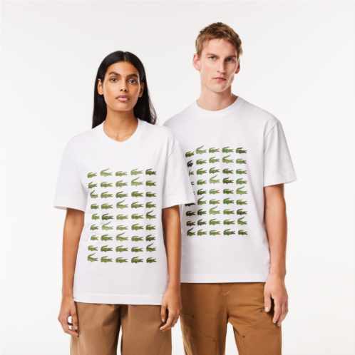 Lacoste Unisex Relaxed Fit Iconic Print T-Shirt
