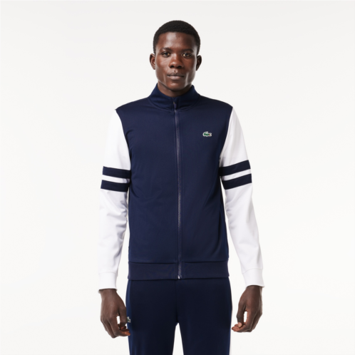 Lacoste Mens Zip-Up Stretch Tennis Sweatshirt