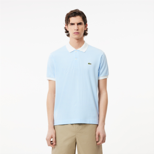 Lacoste Mens Classic Fit L.12.12 Striped Petit Pique Polo