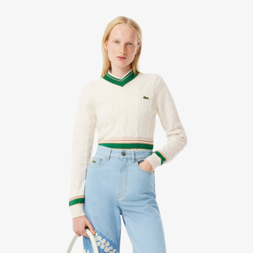 Lacoste Womens Runway Tennis Sweater