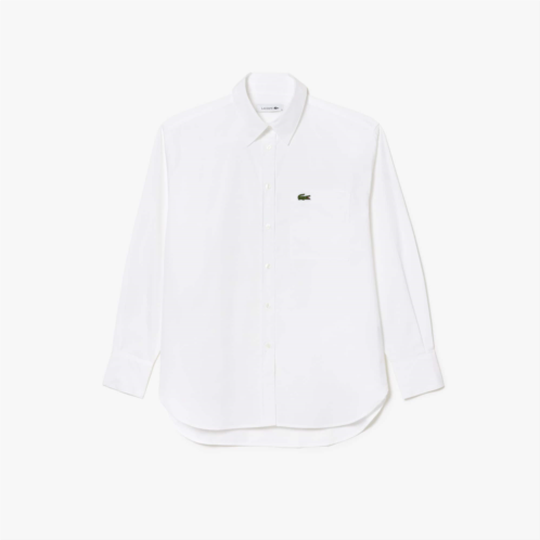 Lacoste Womens Oversized Button Down Shirt