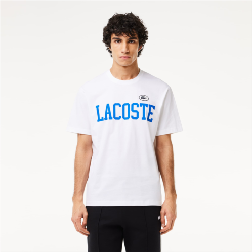 Lacoste Mens Contrast Badge Cotton T-Shirt