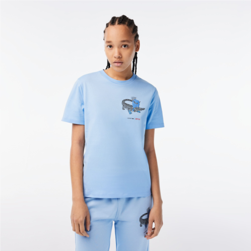 Womens Lacoste x Netflix Organic Cotton Jersey T-Shirt