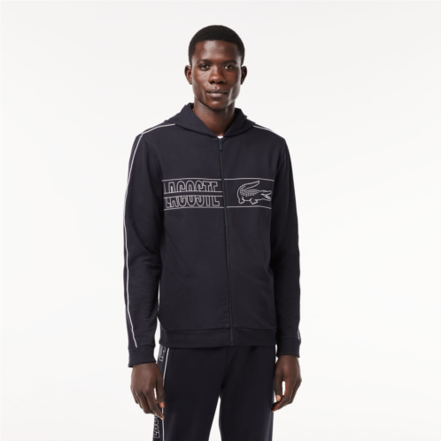 Lacoste Mens Branded Lounge Hoodie