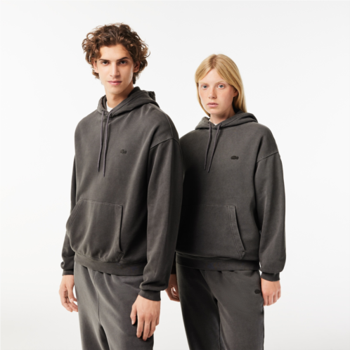 Lacoste Unisex Loose Fit Cotton Fleece Hoodie