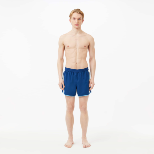 Lacoste Mens Colorblock Swim Trunks