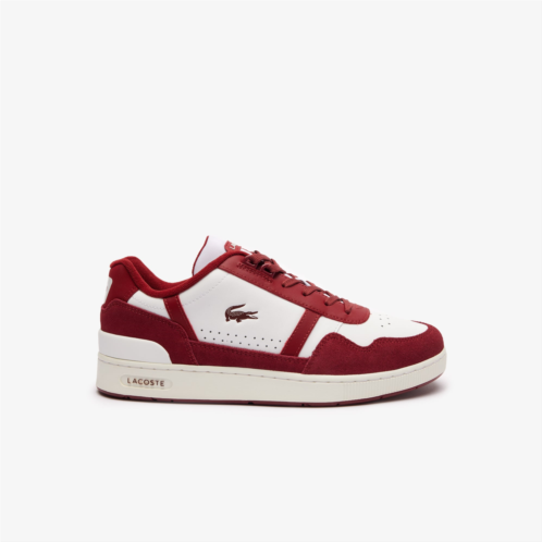 Lacoste Mens T-Clip Leather Sneakers