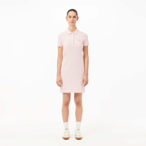 Lacoste Womens Slim Fit Stretch Mini Pique Polo Dress