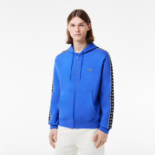 Lacoste Mens Logo Stripe Zip-Up Hoodie