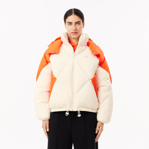 Lacoste Womens Oversized Hooded Puffer Jacket