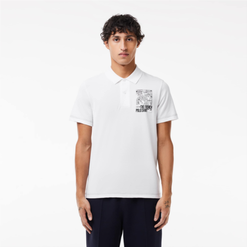 Mens Regular Fit Lacoste Movement Printed Polo