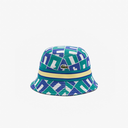 Lacoste Womens Interlock Jacquard Pattern Bucket Hat