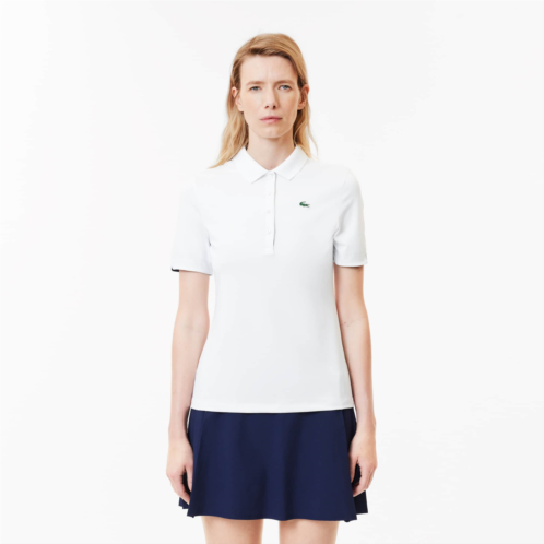 Lacoste Womens Slim Fit UV Protect Stretch Golf Polo