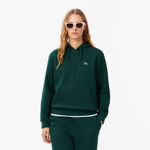 Lacoste Womens Relaxed Fit Pique Hoodie