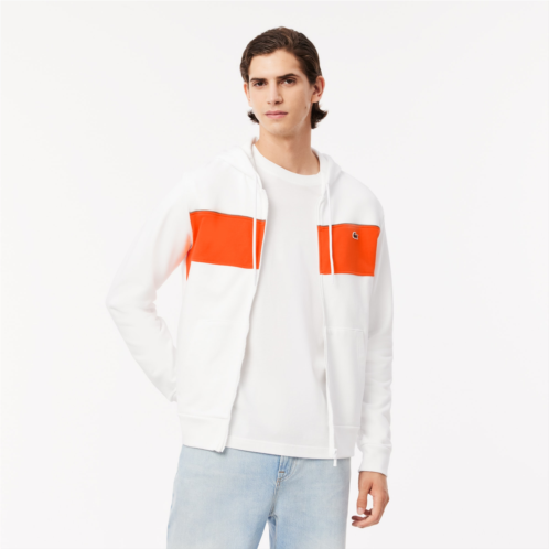 Lacoste Mens Zip-Up Colorblock Hoodie