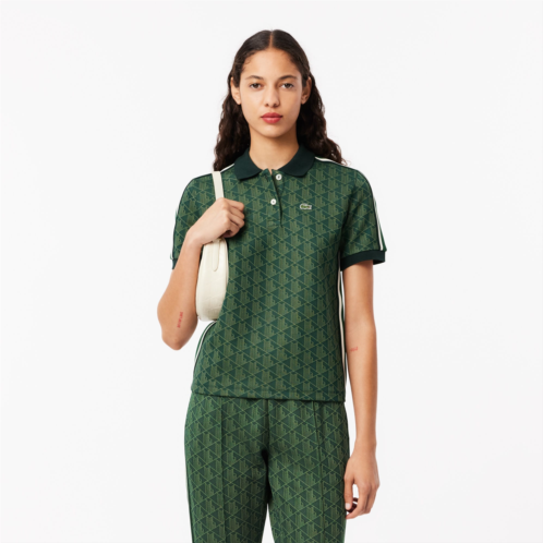 Lacoste Womens Slim Fit Monogram Polo