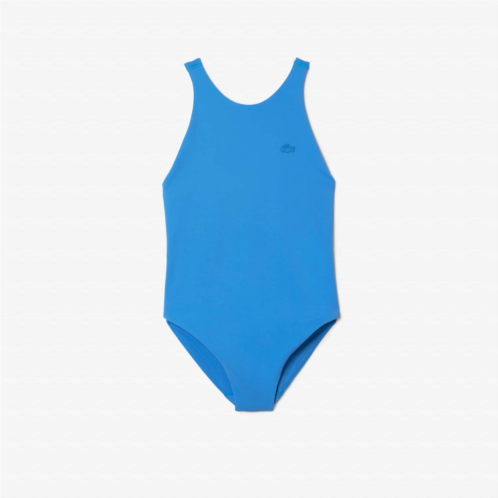 Lacoste Womens One-Piece Recycled Polyamide Swimsuit