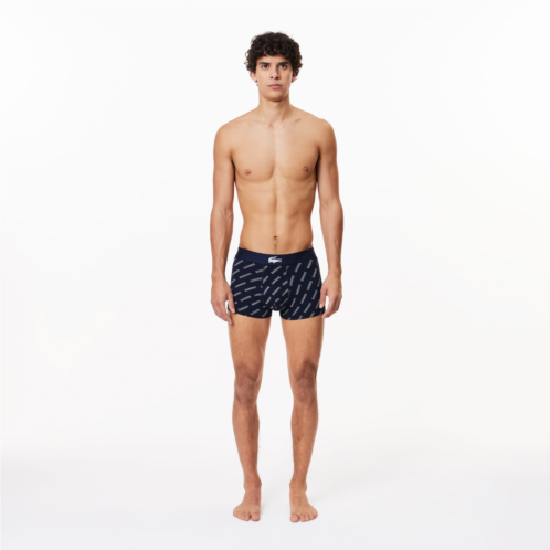Lacoste Mens 2 Stretch Cotton Trunk 3-Pack