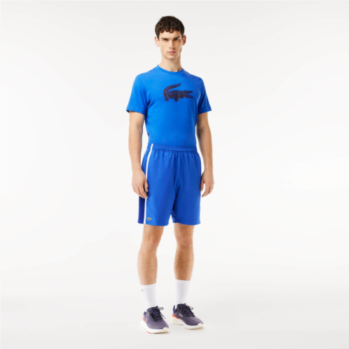 Lacoste Mens Lightweight Colorblock Stripe Tennis Shorts