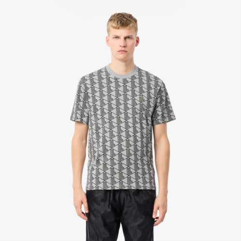 Lacoste Mens Monogram Cotton T-Shirt