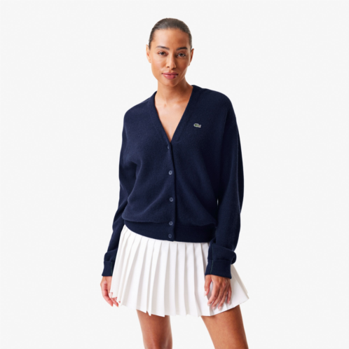 Lacoste Womens Cashmere Cardigan
