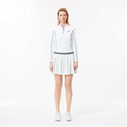 Lacoste Womens Lined Pique Tennis Skirt