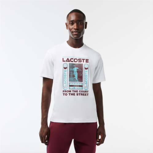 Mens Relaxed Fit Rene Lacoste Print T-Shirt