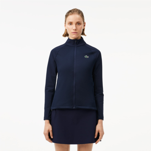 Lacoste Womens Slim Fit Golf Fleece Layering Jacket