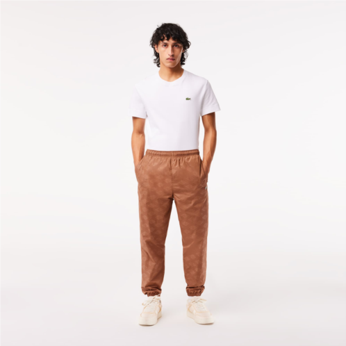 Lacoste Mens Monogram Print Joggers