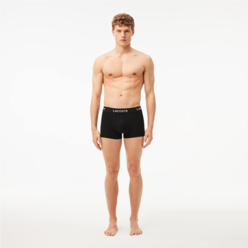 Lacoste Mens Stretch Cotton Trunks 5-Pack