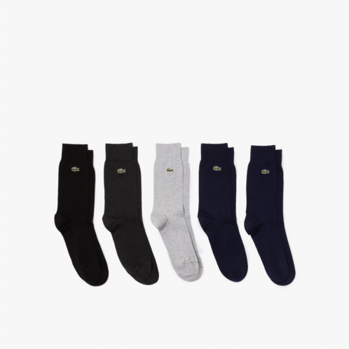 Lacoste Unisex 5-Pack Cotton Socks