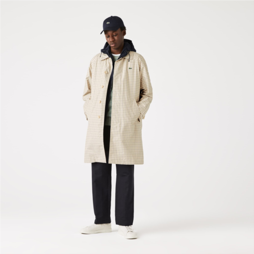 Lacoste Mens Heritage 3-in-1 Check Trench