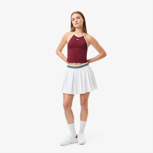 Lacoste Womens Lined Pique Tennis Skirt