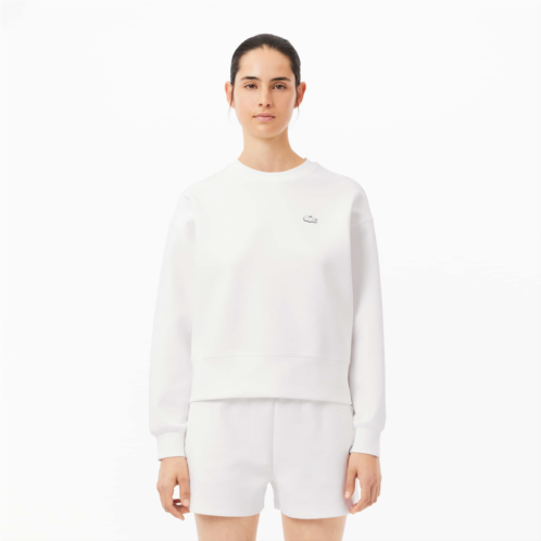 Lacoste Womens Oversized Cotton Sweatshirt