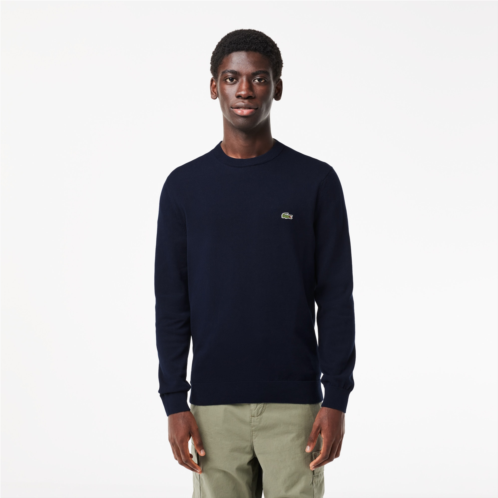 Lacoste Monochrome Cotton Crew Neck Sweater