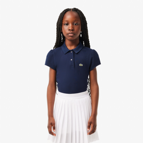 Lacoste Kids Scalloped Collar Mini Pique Polo