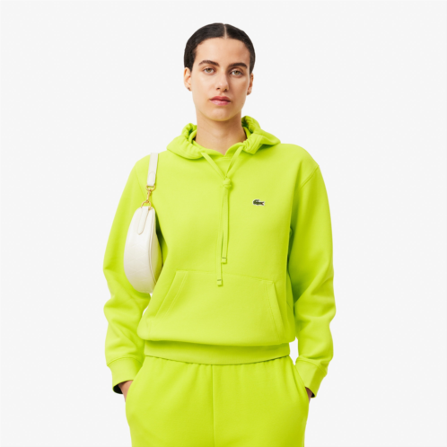 Lacoste Womens Relaxed Fit Pique Hoodie