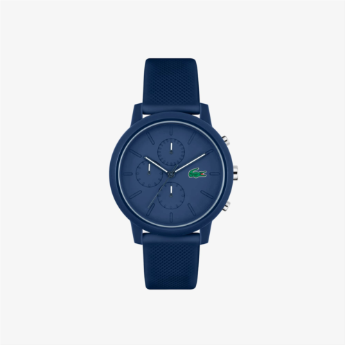 Mens Lacoste.12.12 Chrono Watch Blue Silicone