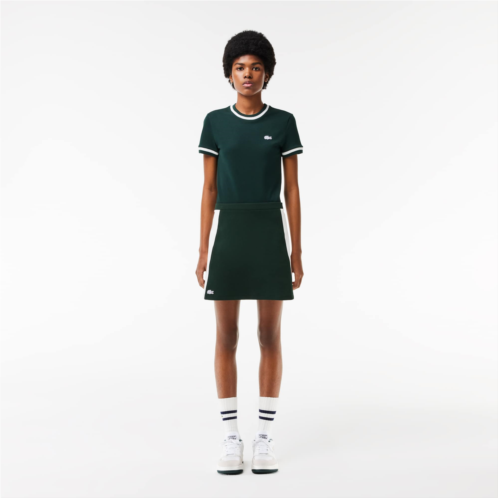 Lacoste Womens Made In France Double Face Pique Skirt