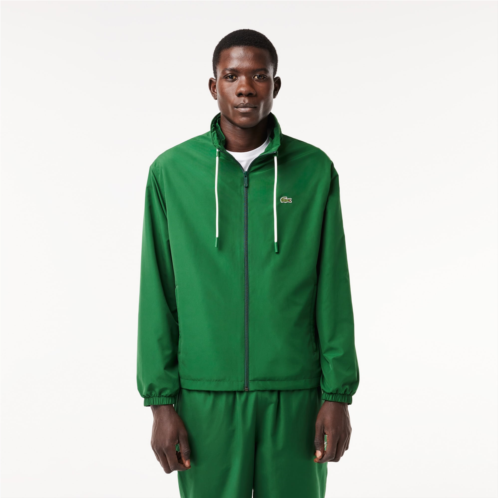 Lacoste Mens Track Jacket with Removable Hood