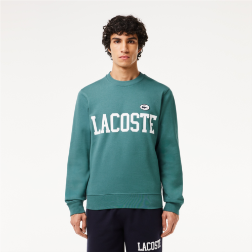 Lacoste Mens Flocked Fleece Sweatshirt