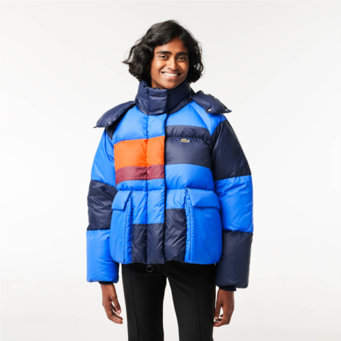 Lacoste Womens Oversized Removable Hood Puffer Jacket