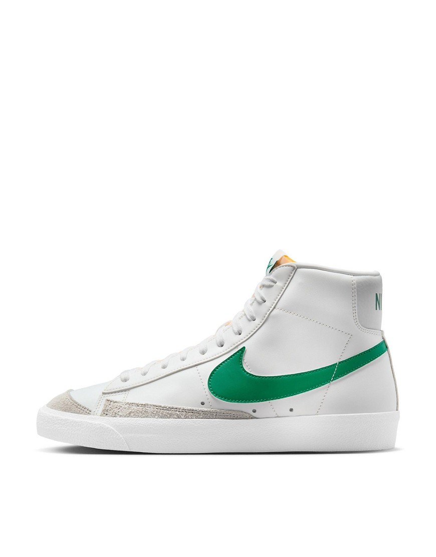 Nike Blazer Mid 77 Vintage sneakers in white and green