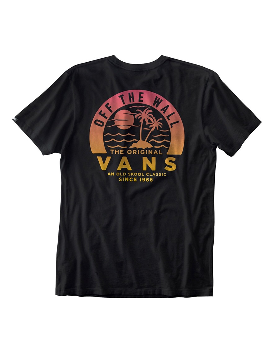 Vans Old Skool Island back print t-shirt in black