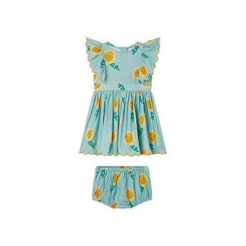 Stella McCartney Girls Sunflower Dress & Bloomers Set - Baby