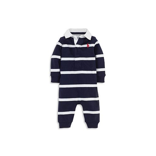 Ralph Lauren Boys Rugby Stripe Coverall - Baby