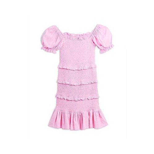 KatieJnyc Girls Laila Puff Sleeve Tiered Smocked Dress - Big Kid