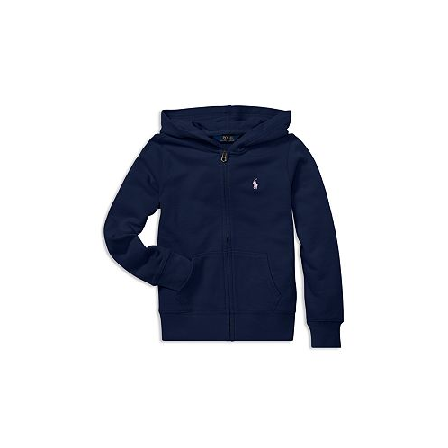 Ralph Lauren Girls French Terry Zip-Up Hoodie - Big Kid